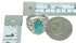 Genuine Sterling Silver Southwestern Turquoise Ring Size 5-1/2 QX84435