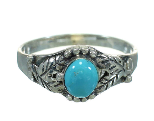 Turquoise Authentic Sterling Silver Southwest Ring Size 5-3/4 QX84485