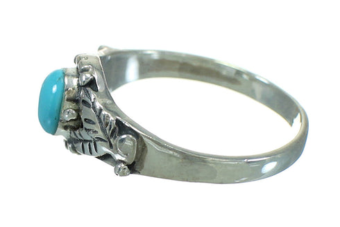 Turquoise Authentic Sterling Silver Southwest Ring Size 5-3/4 QX84485