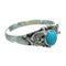 Turquoise Southwest Authentic Sterling Silver Ring Size 5-1/4 QX84496