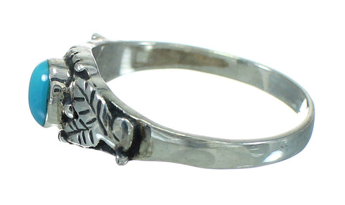 Turquoise Southwest Authentic Sterling Silver Ring Size 5-1/4 QX84496