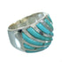 Turquoise Genuine Sterling Silver Jewelry Ring Size 5-1/4 RX86324