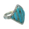 Turquoise And Sterling Silver Southwestern Ring Size 7-1/4 RX86367