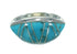 Southwest Sterling Silver Turquoise Inlay Ring Size 7-3/4 RX86464