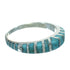Genuine Sterling Silver Turquoise Inlay Jewelry Ring Size 5-1/4 RX86597