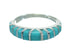 Turquoise Inlay Sterling Silver Southwestern Ring Size 8-1/4 RX86663