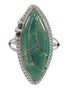 Authentic Sterling Silver Turquoise Southwest Ring Size 6-3/4 YX85647