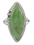 Genuine Sterling Silver And Turquoise Southwestern Ring Size 8-1/2 YX85668