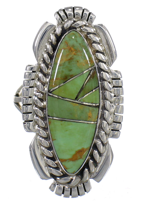 Turquoise Authentic Sterling Silver Southwest Ring Size 6-1/4 YX86444