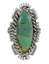 Turquoise And Genuine Sterling Silver Southwest Ring Size 6-3/4 YX86459