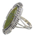 Southwestern Turquoise Authentic Sterling Silver Ring Size 5-3/4 YX86499