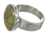 Southwestern Turquoise And Authentic Sterling Silver Ring Size 8-1/2 YX86524