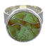 Southwestern Genuine Sterling Silver Turquoise Ring Size 5-1/4 YX86535