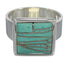 Southwest Genuine Sterling Silver And Turquoise Ring Size 7-1/2 YX86553
