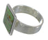 Southwestern Genuine Sterling Silver And Turquoise Ring Size 5-1/2 YX86556