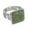 Turquoise Southwestern Genuine Sterling Silver Ring Size 5-3/4 YX86574