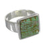 Turquoise Southwestern Genuine Sterling Silver Ring Size 5-3/4 YX86574