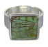 Turquoise Southwestern Genuine Sterling Silver Ring Size 5-3/4 YX86574