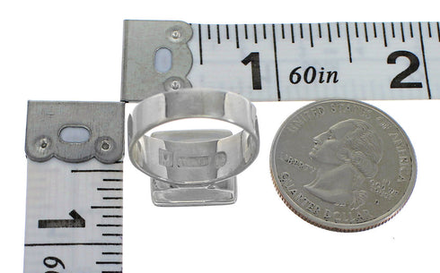 Turquoise Southwest Authentic Sterling Silver Ring Size 6-1/2 YX86578