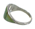 Southwest Turquoise Inlay Sterling Silver Ring Size 6-1/4 QX84098