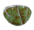 Genuine Sterling Silver Turquoise Inlay Southwestern Ring Size 6-1/2 QX84140