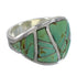 Sterling Silver Southwest Turquoise Ring Size 7-1/2 QX84148