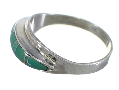 Turquoise Authentic Sterling Silver Southwest Ring Size 8 QX84204