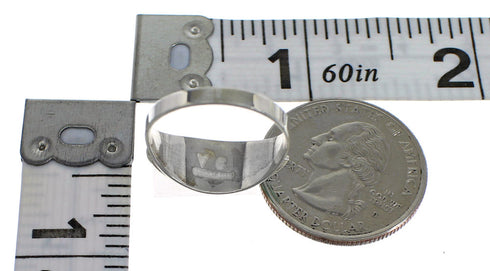 Turquoise Sterling Silver Southwestern Ring Size 7-1/2 QX84201