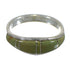 Southwest Turquoise Silver Ring Size 6 QX84244