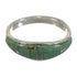 Southwest Turquoise Genuine Sterling Silver Ring Size 6-1/2 QX84271