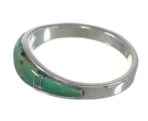 Silver Turquoise Southwest Ring Size 4-1/2 QX84279