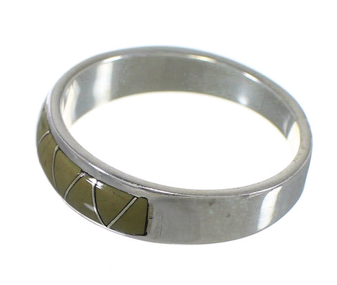 Southwest Authentic Sterling Silver Turquoise Jewelry Ring Size 6-1/2 QX84320