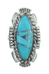 Sterling Silver Southwestern Turquoise Ring Size 6-1/4 QX85096