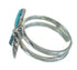 Turquoise Flower Silver Southwest Ring Size 7 QX85125