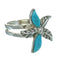 Turquoise Flower Sterling Silver Southwest Ring Size 5-1/2 QX85173