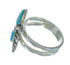 Turquoise Flower Genuine Sterling Silver Southwest Ring Size 7-1/2 QX85177