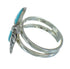 Sterling Silver Southwest Turquoise Flower Ring Size 4-3/4 QX85192