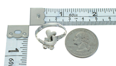 Turquoise Dragonfly Silver Southwestern Ring Size 7-1/2 QX85228