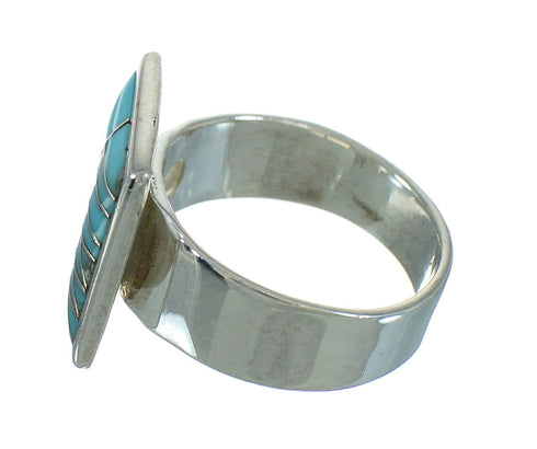 Turquoise Southwest Authentic Sterling Silver Ring Size 6-1/2 QX85246