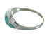 Turquoise Opal Inlay Sterling Silver Ring Size 5-3/4 RX84962