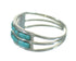 Southwest Turquoise Inlay And Genuine Sterling Silver Ring Size 4-1/2 RX85165