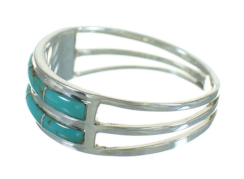 Turquoise Authentic Sterling Silver Ring Size 6-1/4 RX85201