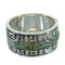Turquoise Water Wave Sterling Silver Southwest Ring Size 5-3/4 QX85759