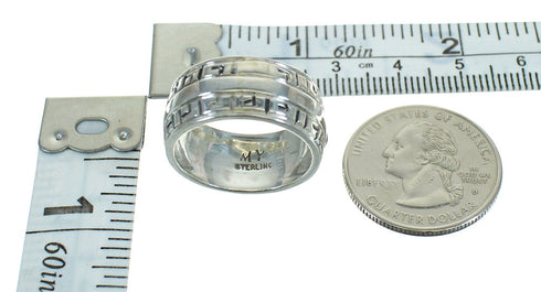 Turquoise Water Wave Sterling Silver Southwest Ring Size 5-3/4 QX85759