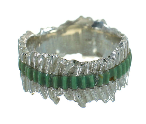Silver Southwest Turquoise Ring Size 4-1/2 QX85839