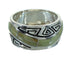 Water Wave Genuine Sterling Silver Southwest Turquoise Ring Size 7-1/4 QX85815