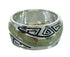 Water Wave Authentic Sterling Silver Southwestern Turquoise Ring Size 6-1/2 QX85814