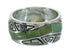 Water Wave Turquoise Sterling Silver Southwestern Ring Size 5-1/4 QX85828