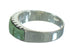Genuine Sterling Silver Turquoise Inlay Ring Size 7-3/4 AX85037
