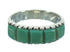 Silver Southwest Turquoise Inlay Jewelry Ring Size 7-1/2 AX85049